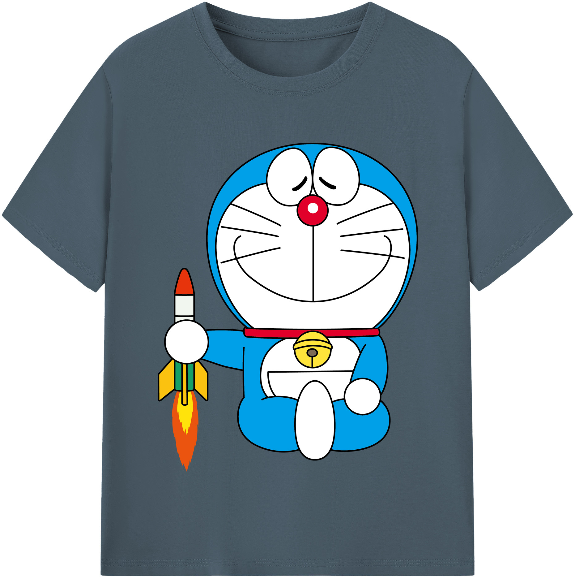 （画像用） ドラえもん Doraemon 綿100％半袖Tシャツ（フロントプリント）